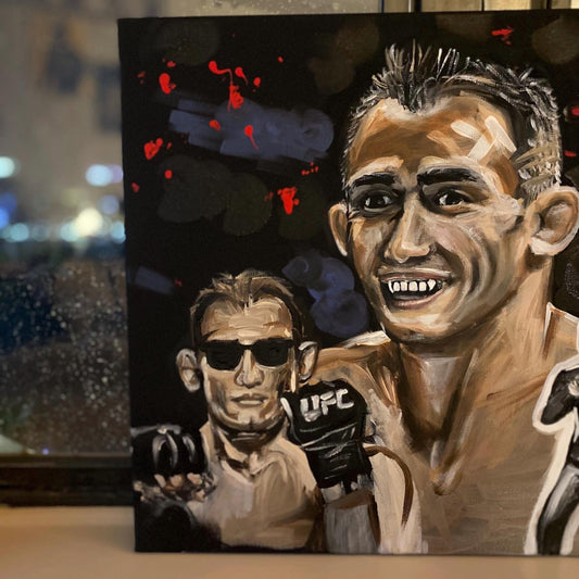 Tony Ferguson Canvas Wall Art | UFC MMA fighter acrylic portrait | Tony Ferguson Painting | Tony Ferguson El Cucuy Artwork