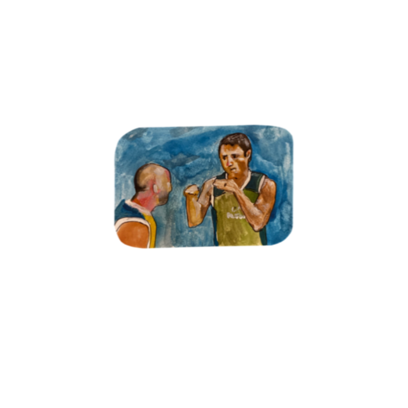 Chael Sonnen ‘I can’t let you get close!’ Ultimate Fighter moment original art sticker