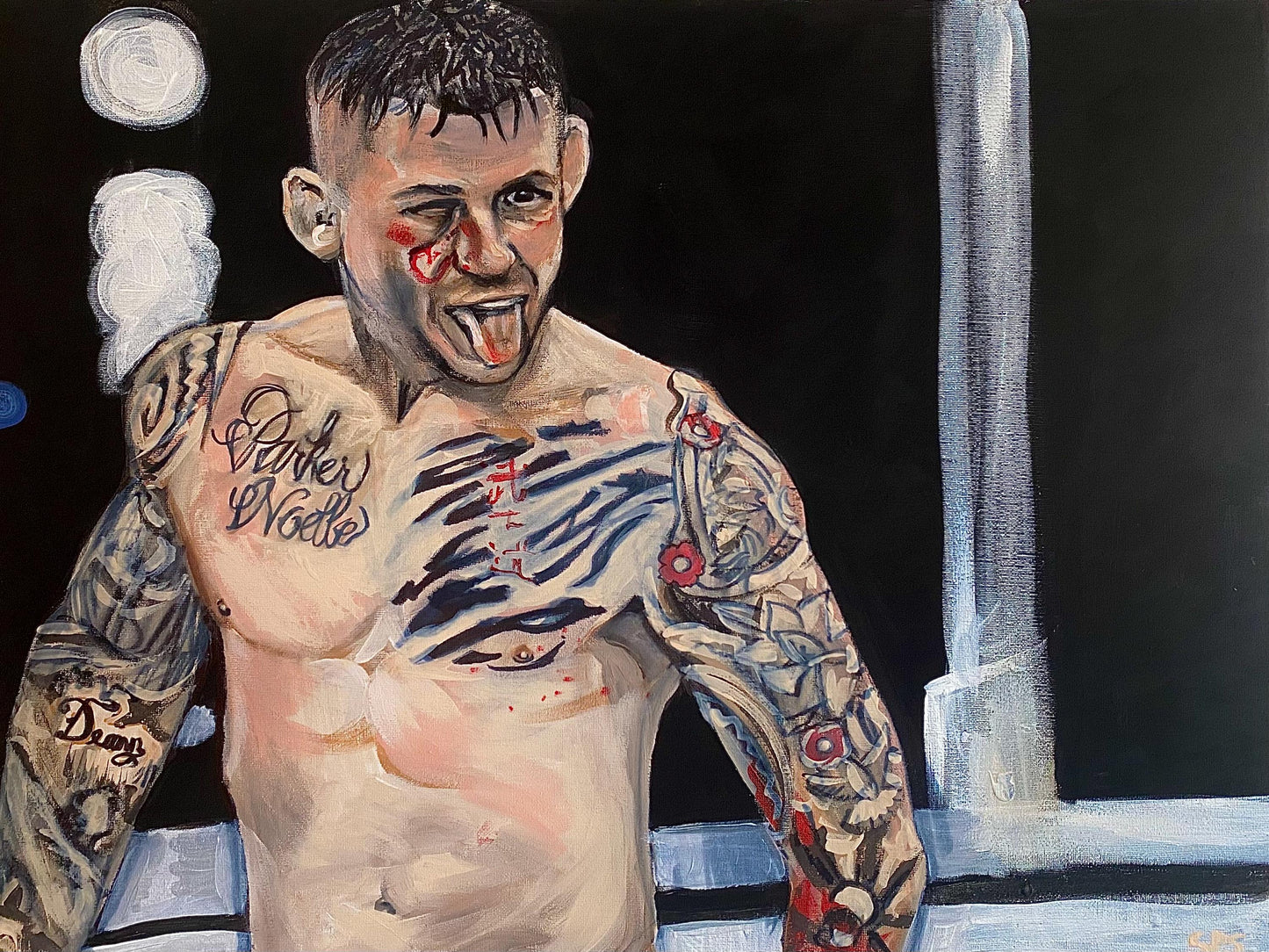 Dustin the Diamond Poirier taunt mma ufc poster