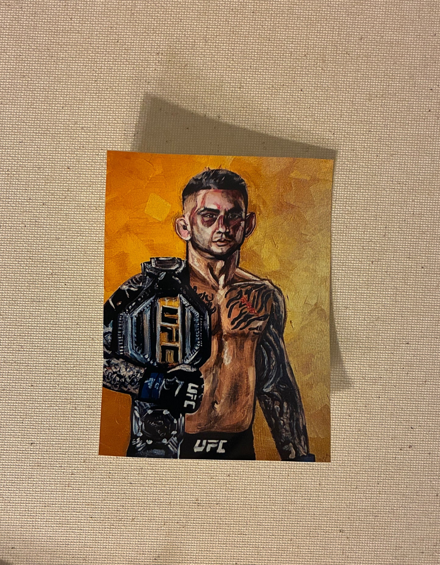 Dustin ‘The Diamond’ Poirier UFC MMA Champ kiss-cut sticker laptop decal