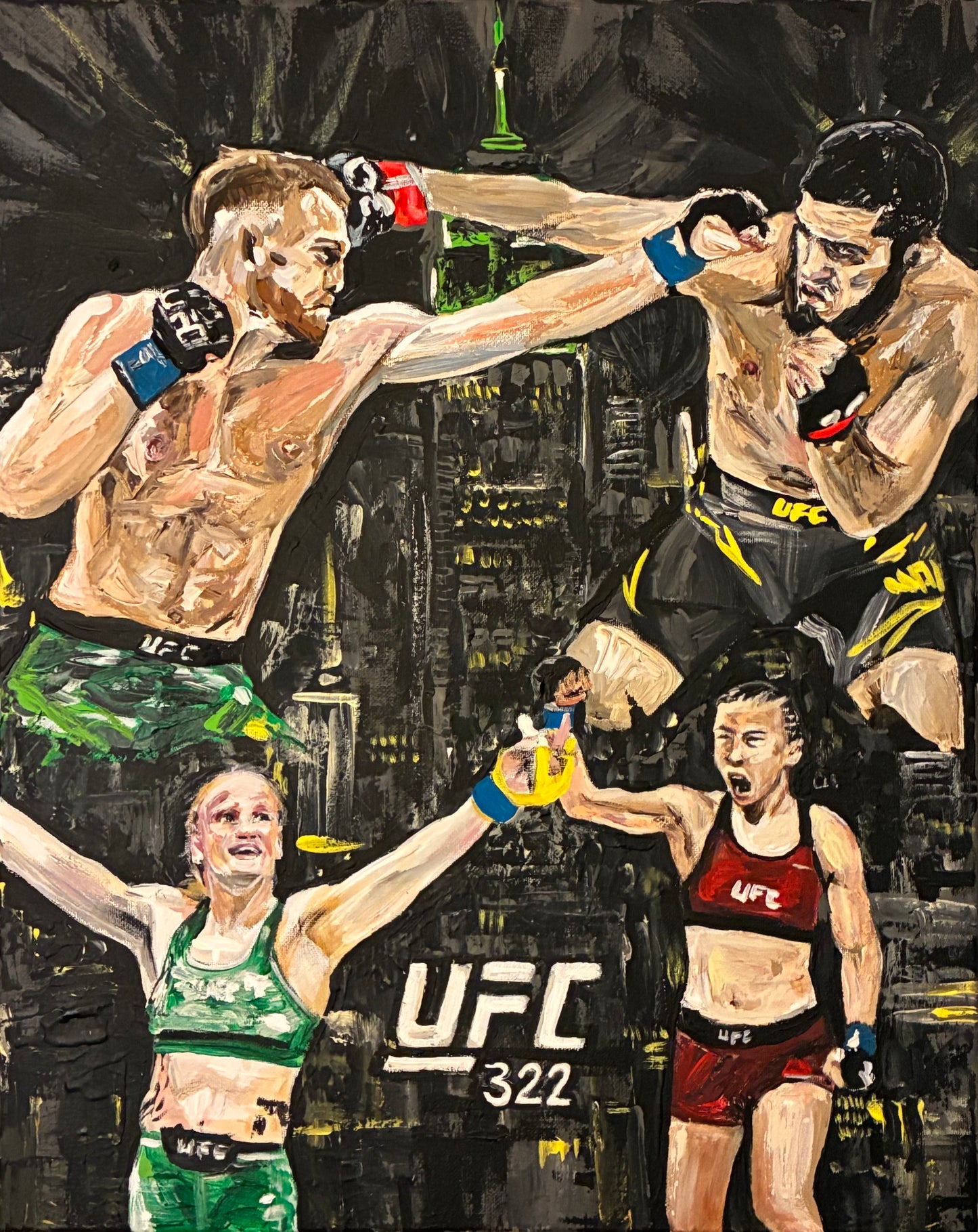 UFC 322 Original Art Mockup Poster