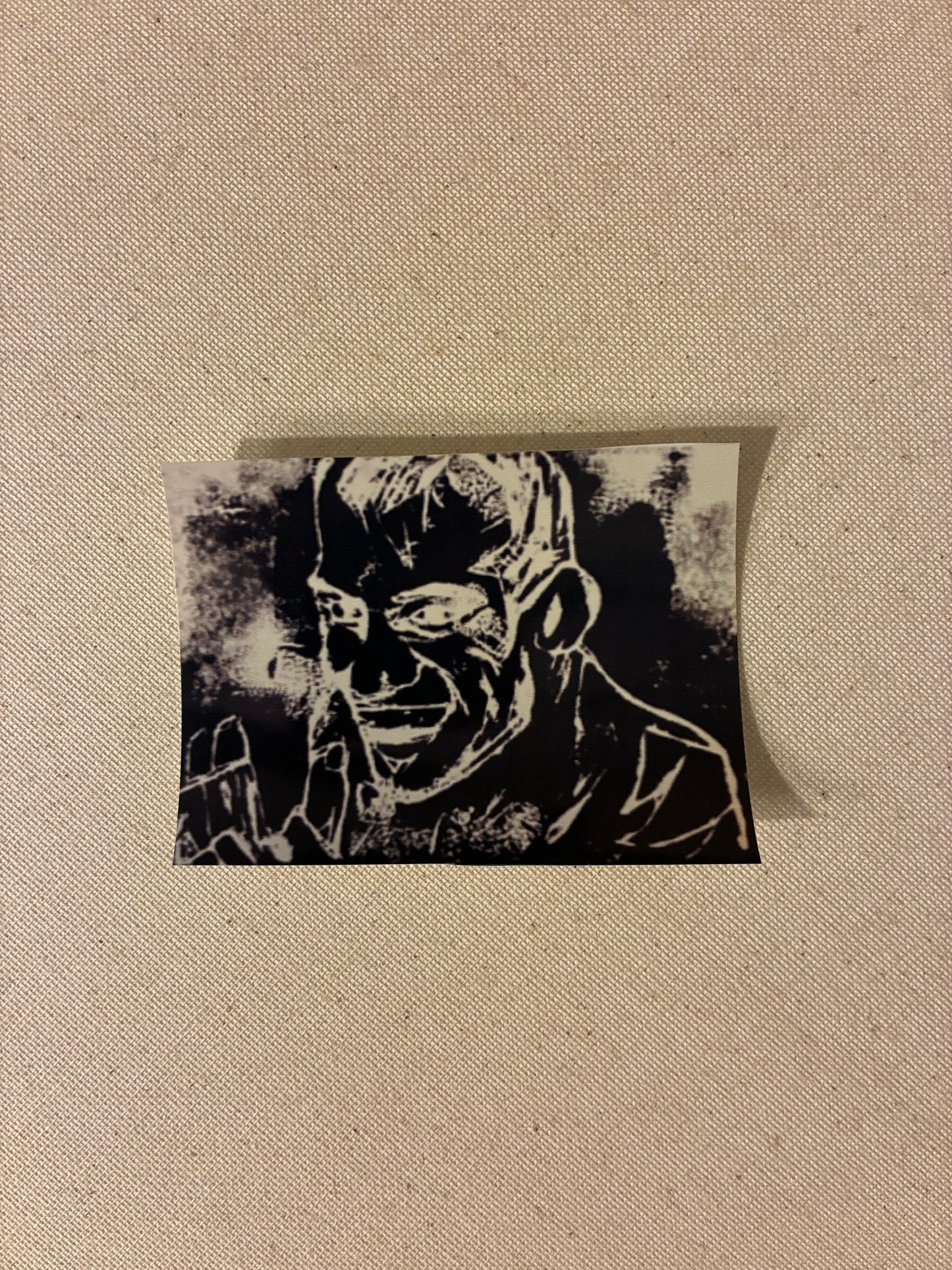 Tony ‘El Cucuy’ Ferguson Linoleum Hand-cut, hand-printed Portrait Sticker