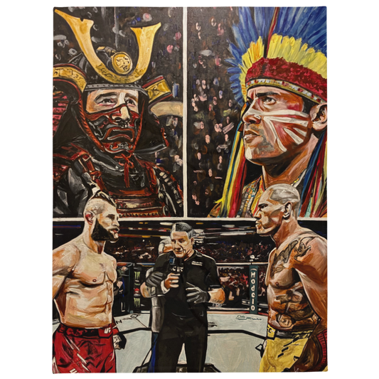 Jiri x Poatan Original Art Throw Blanket