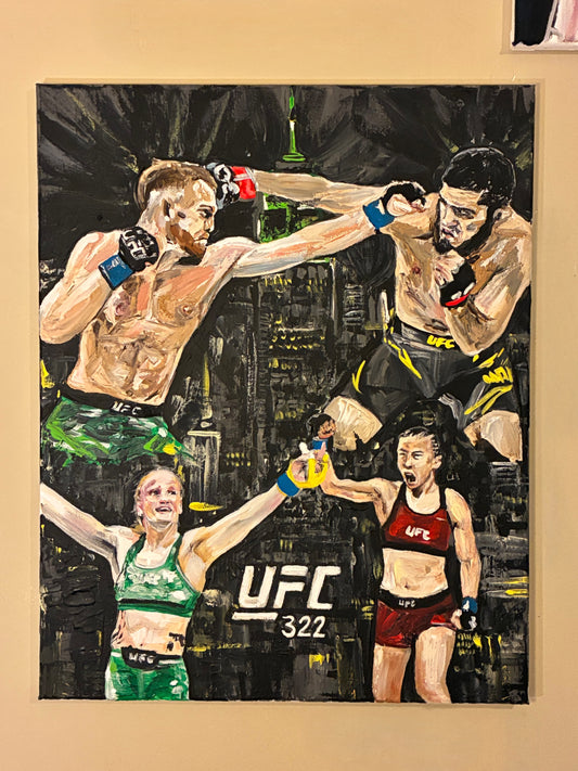 UFC 322 Original Art Poster Mockup