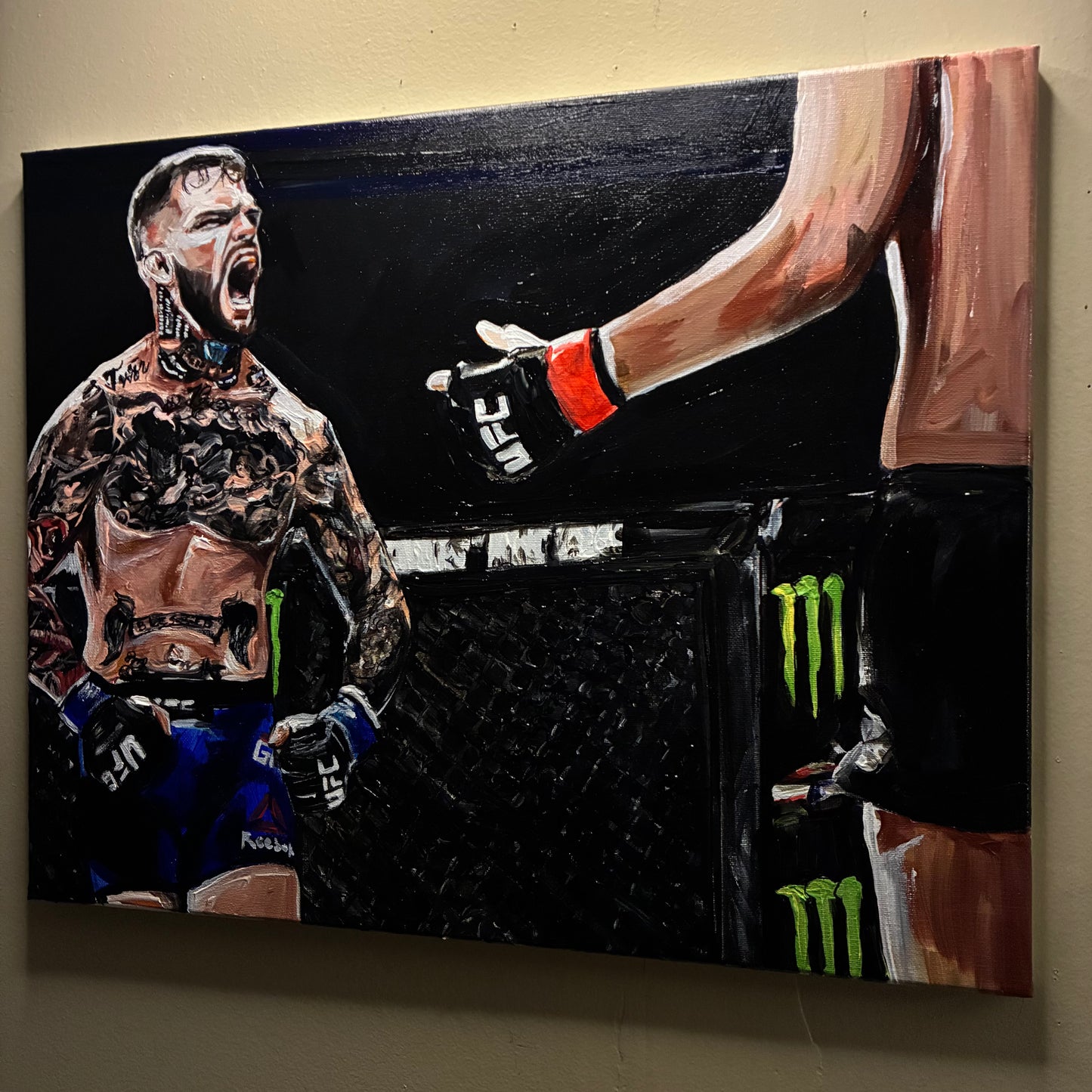 Cody Garbrandt vs Dominick Cruz UFC 207 Original Portrait Art