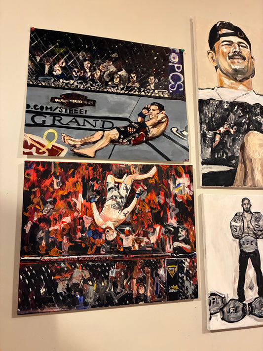 ‘Backflip Gaethje’ Justin Gaethje Original Art Portrait