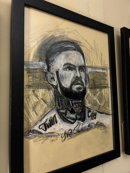 Cody Garbrandt Original Art Framed