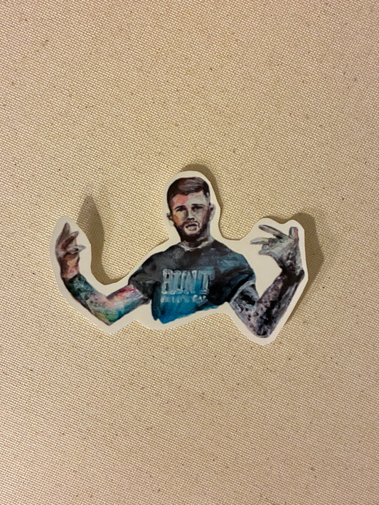 ‘Hangin’ with the Boys’ Cody Garbrandt Original Art Sticker