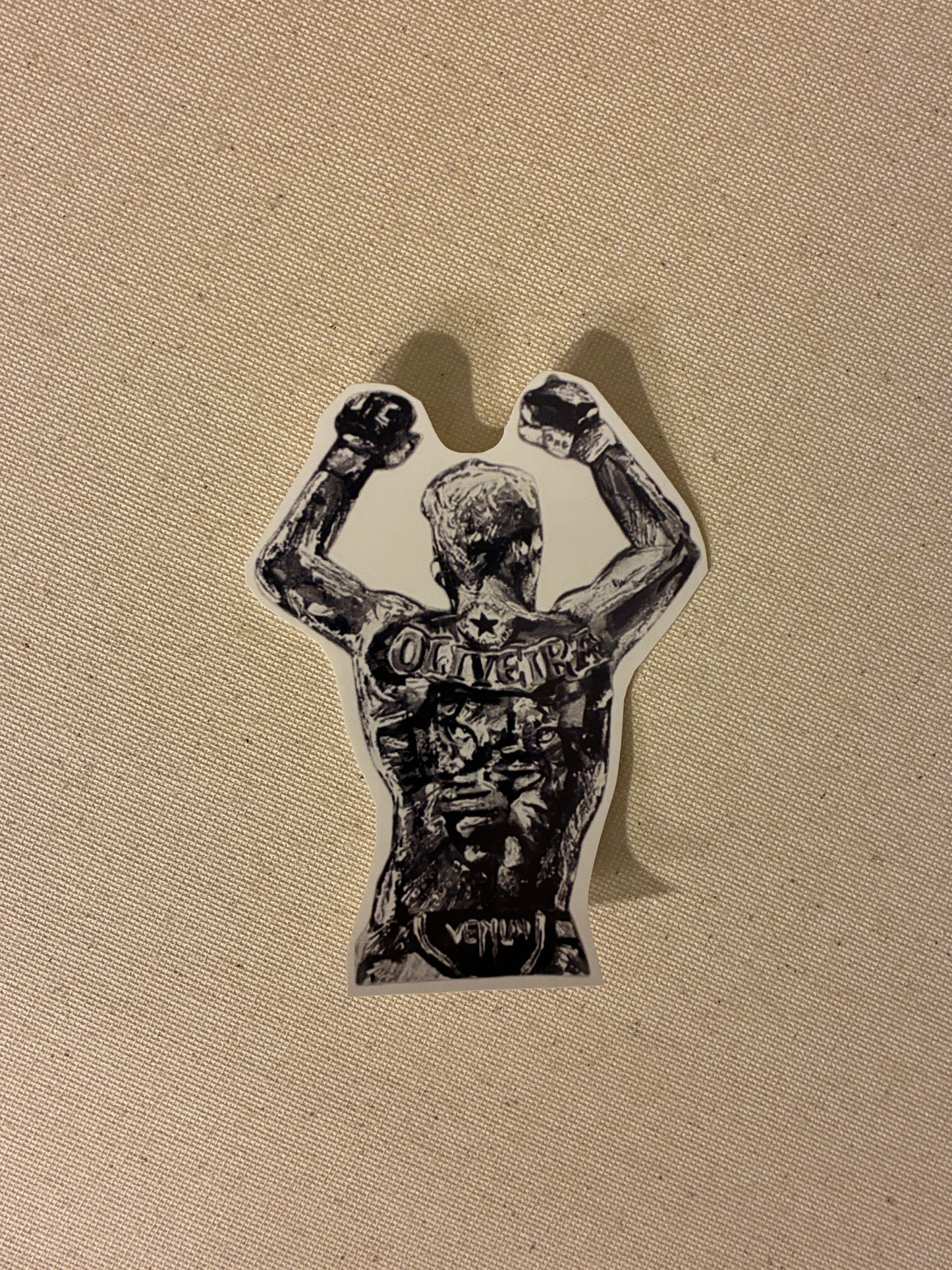 “Do Bronx” Charles Oliveira Backpiece Original Art Sticker