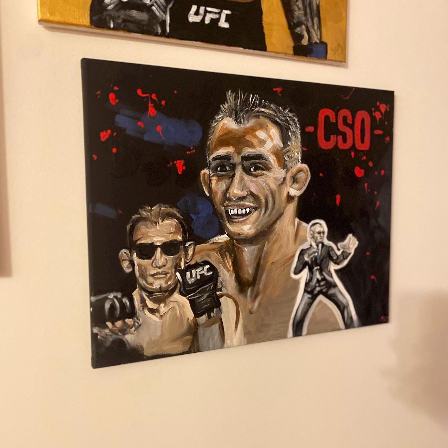 Tony Ferguson Canvas Wall Art | UFC MMA fighter acrylic portrait | Tony Ferguson Painting | Tony Ferguson El Cucuy Artwork