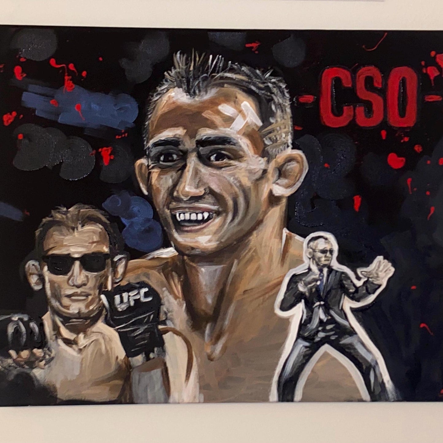 Tony Ferguson Canvas Wall Art | UFC MMA fighter acrylic portrait | Tony Ferguson Painting | Tony Ferguson El Cucuy Artwork