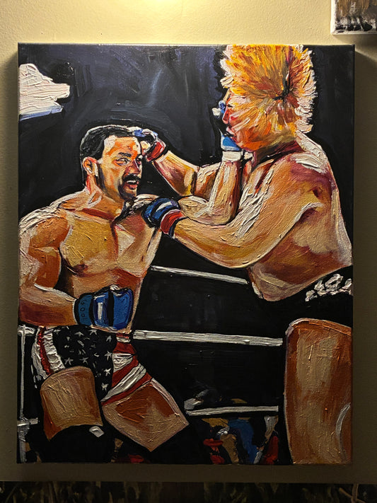 ‘Pride 21 in 2002’ Don Frye vs Yoshihiro Takayama Original Art Portrait