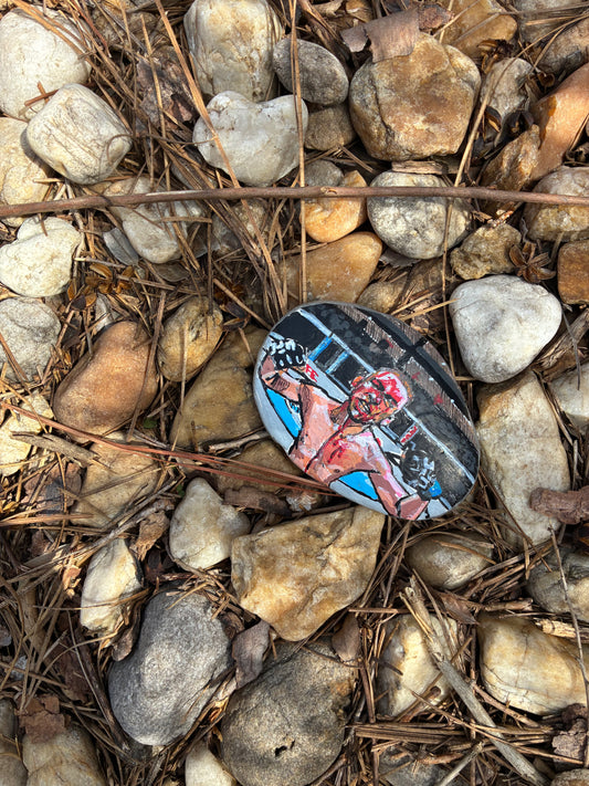 Nate Diaz Handpainted Rock