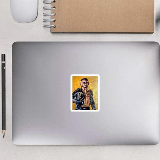 Dustin ‘The Diamond’ Poirier UFC MMA Champ kiss-cut sticker laptop decal