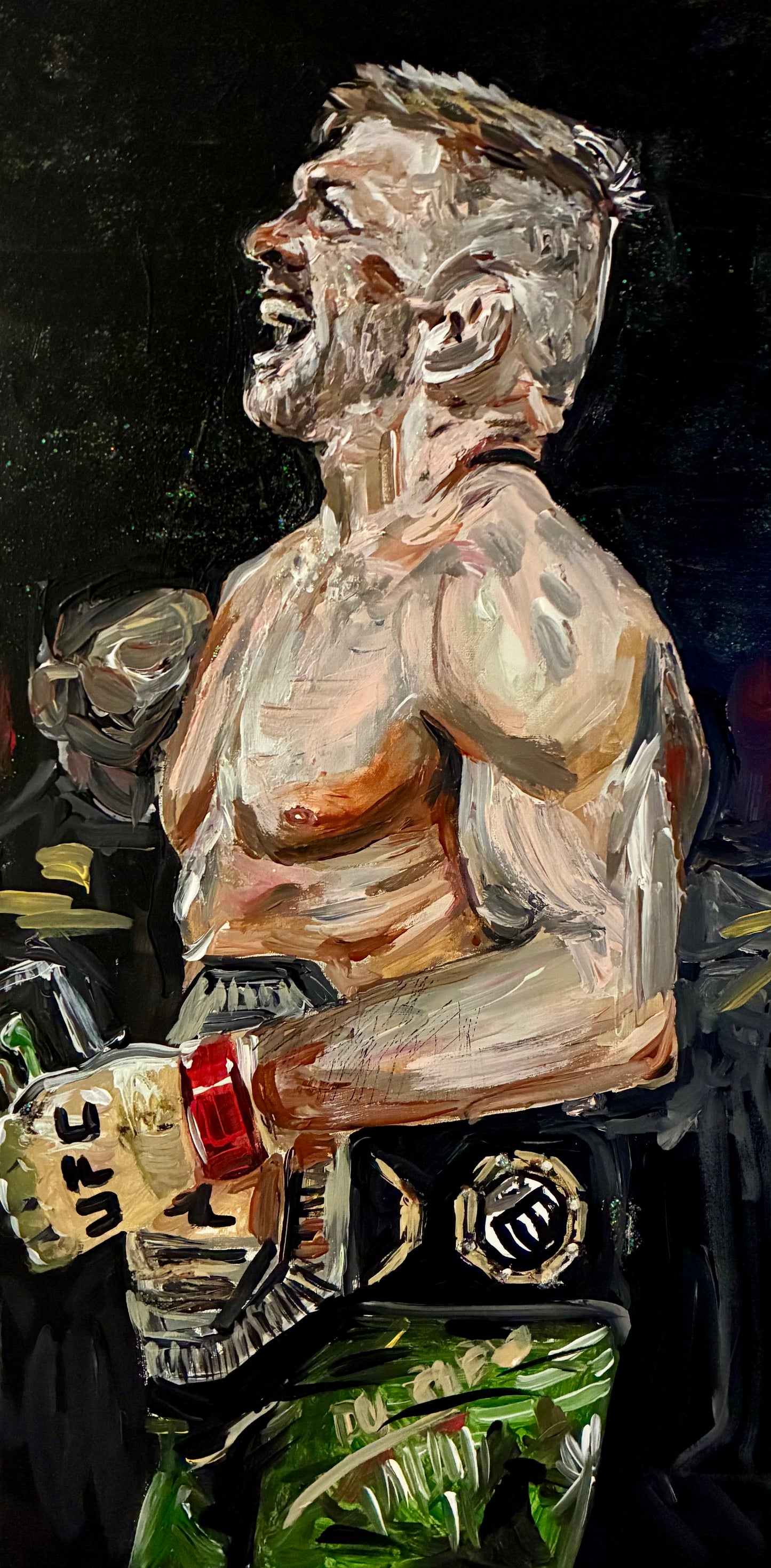 DDP Dricus Du Plessis Champ Original Art Portrait