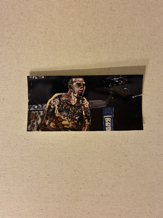 Max Holloway Original Art Sticker
