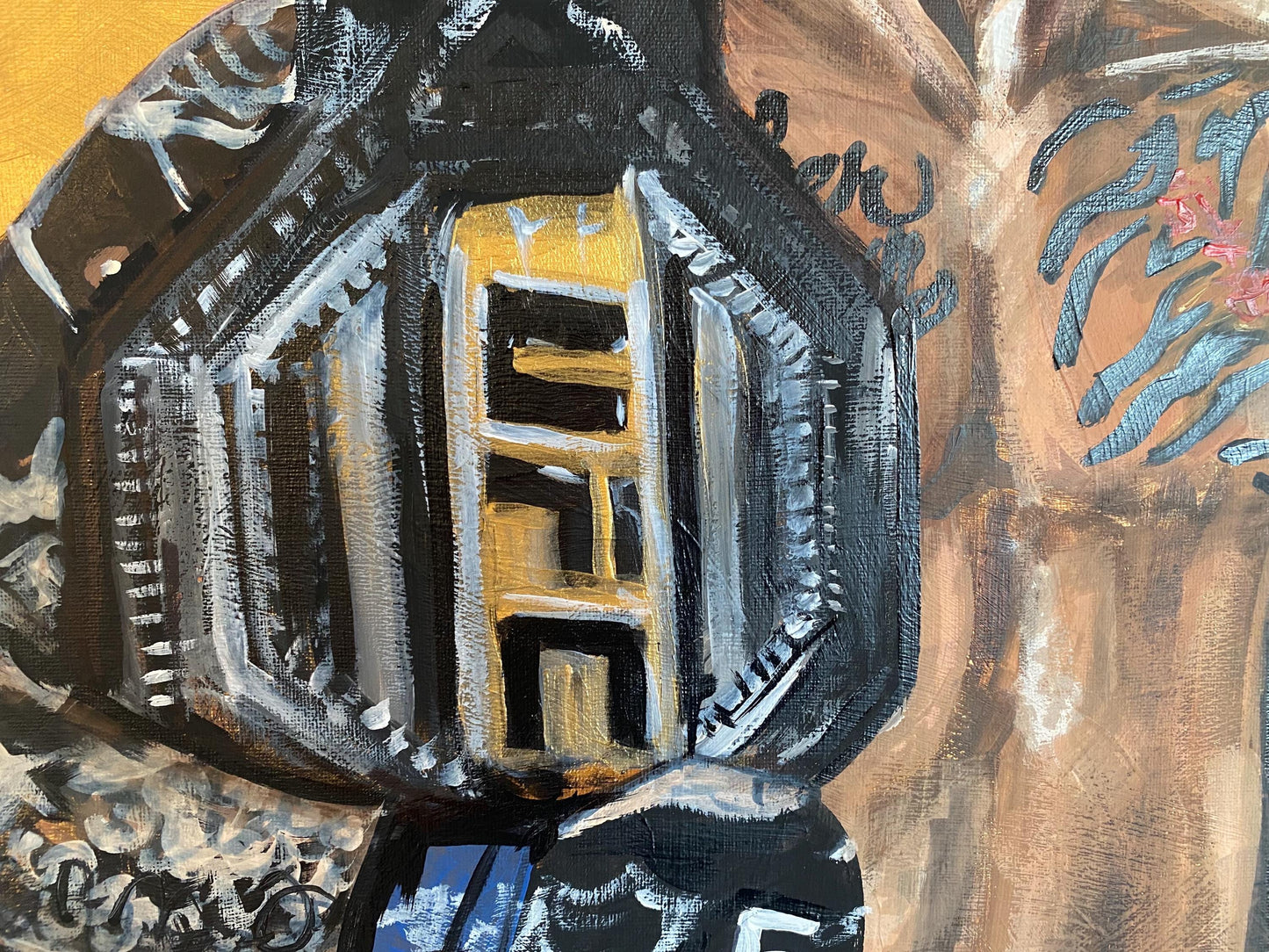 Dustin Poirier Canvas Wall Art | UFC MMA fighter acrylic portrait | Dustin Poirier Painting | Dustin Poirier The Diamond Artwork