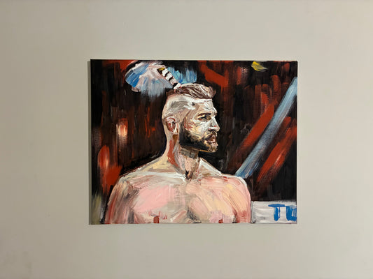 Jiri Prochazka Mixed Media Portrait