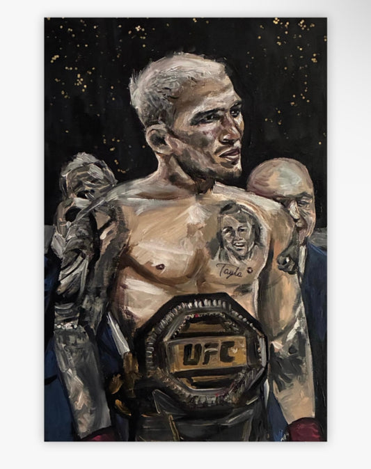 ‘Do Bronxs’ Charles Oliveira Champ Original Art Poster