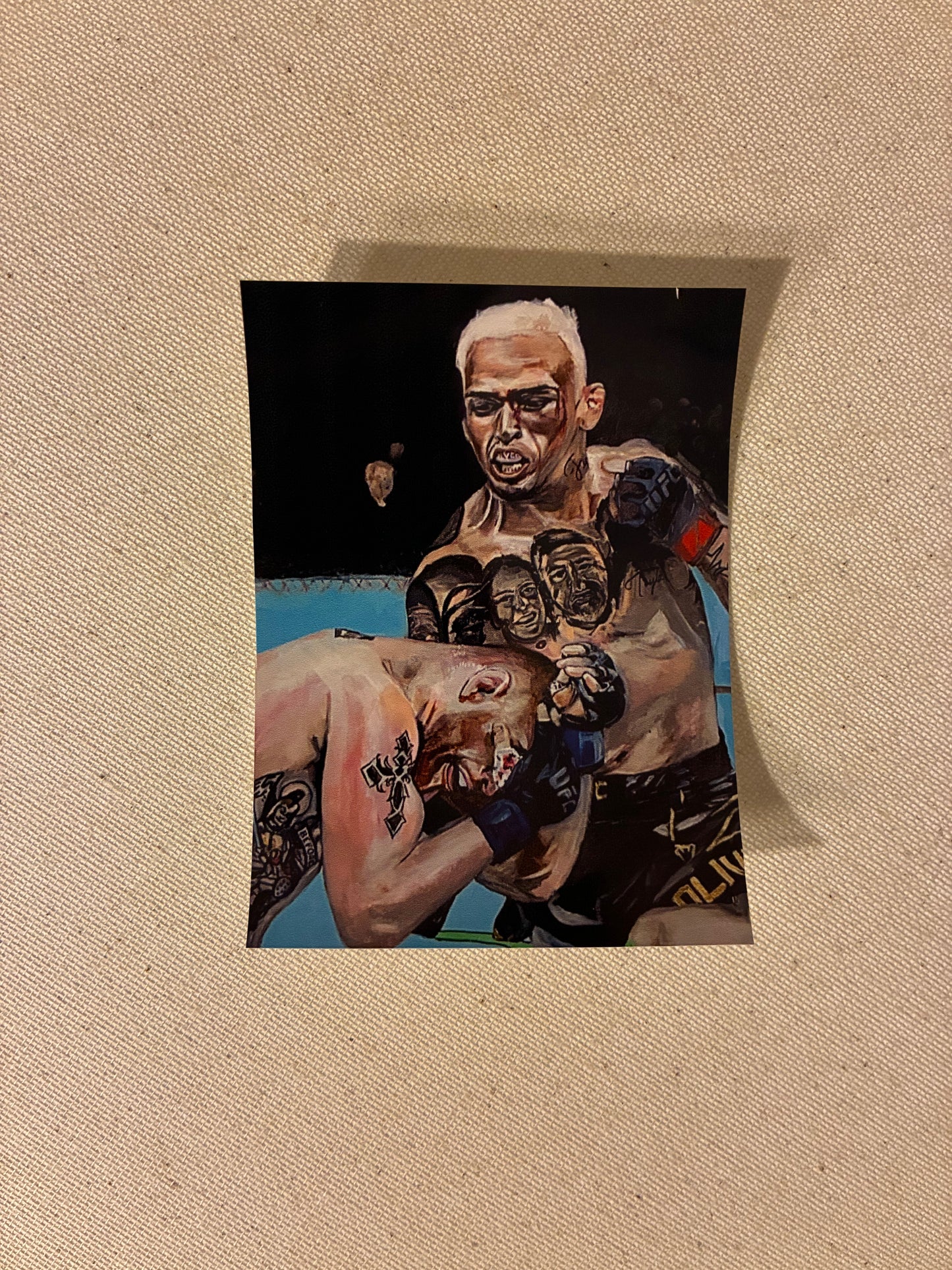 Charles Oliveira v Justin Gaethje UFC MMA kiss-cut sticker laptop decal