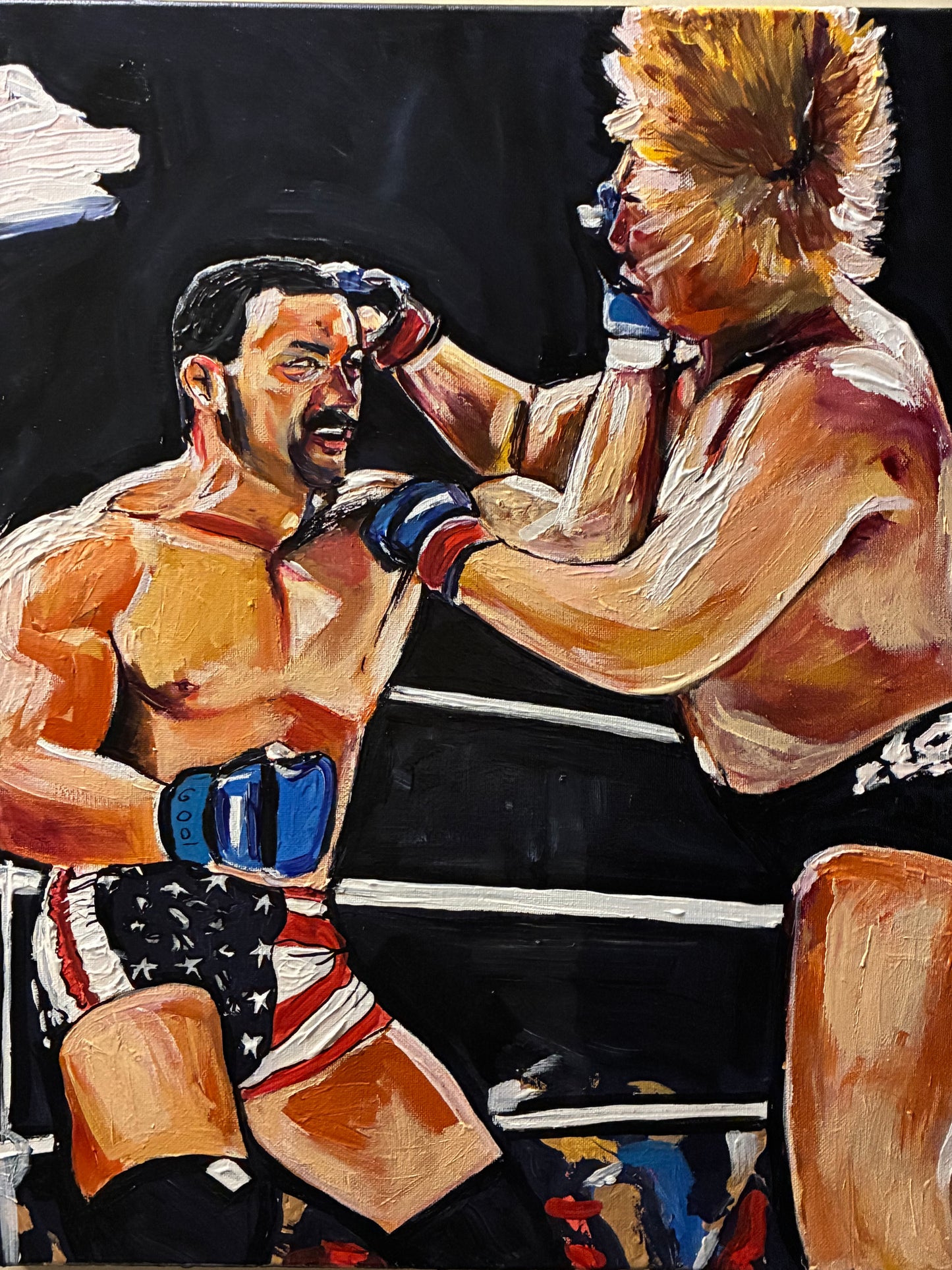 ‘Pride 21 in 2002’ Don Frye vs Yoshihiro Takayama Original Art Portrait