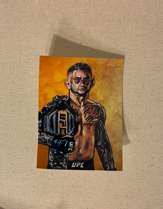 Dustin ‘The Diamond’ Poirier UFC MMA Champ kiss-cut sticker laptop decal