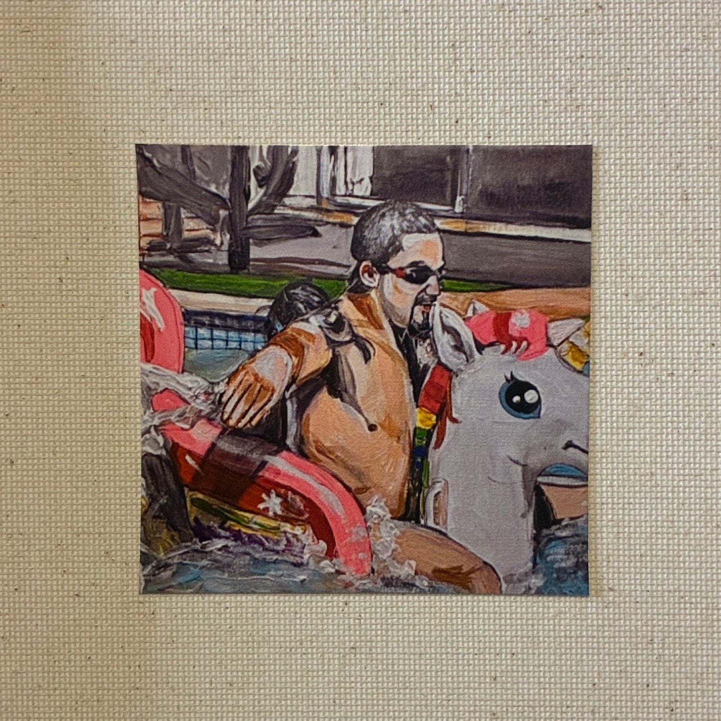 ‘Land, Sea, and Air’ Robert ‘Bobby Knuckles’ Whittaker Original Art Sticker