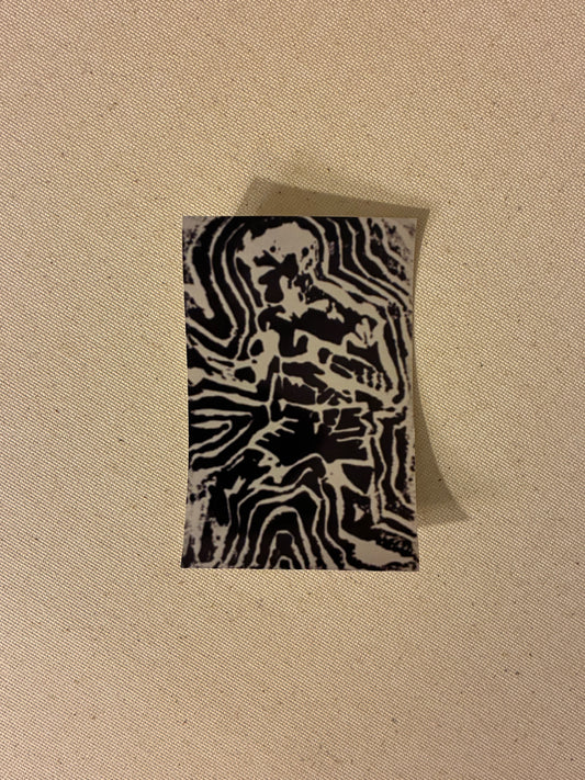 Wonderboy Stephen Thompson Karate Stance Original Art Linocut Sticker