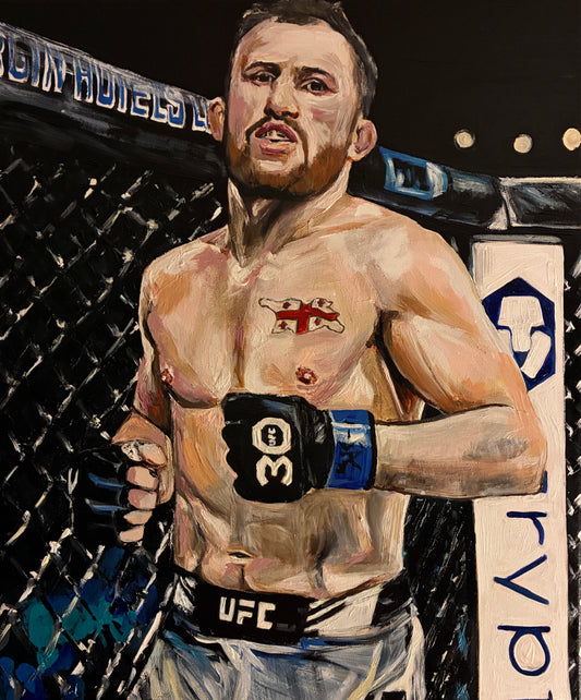 Merab Dvalishvili Original Art Poster Print