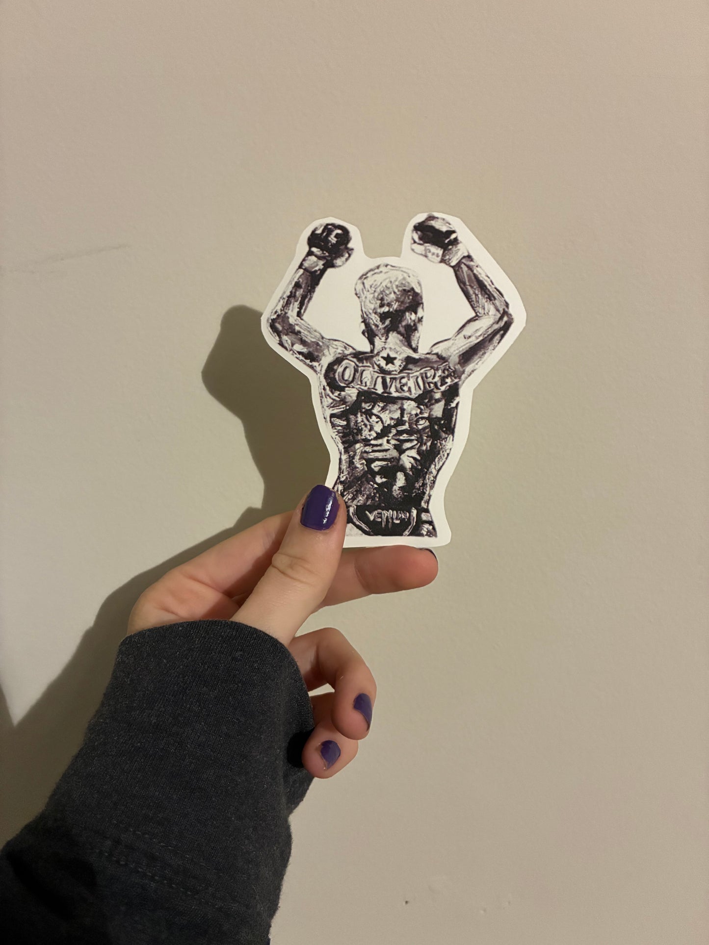 “Do Bronx” Charles Oliveira Backpiece Original Art Sticker