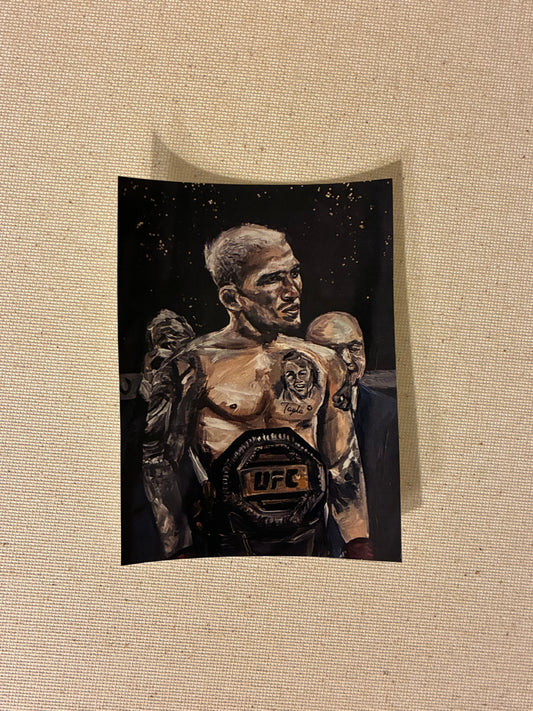 Charles Oliveira Original Art Sticker