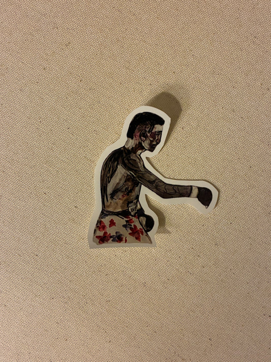 Max Holloway Point Original Art Sticker