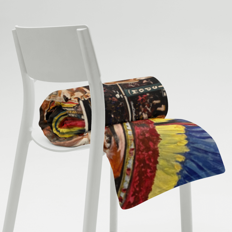 Jiri x Poatan Original Art Throw Blanket