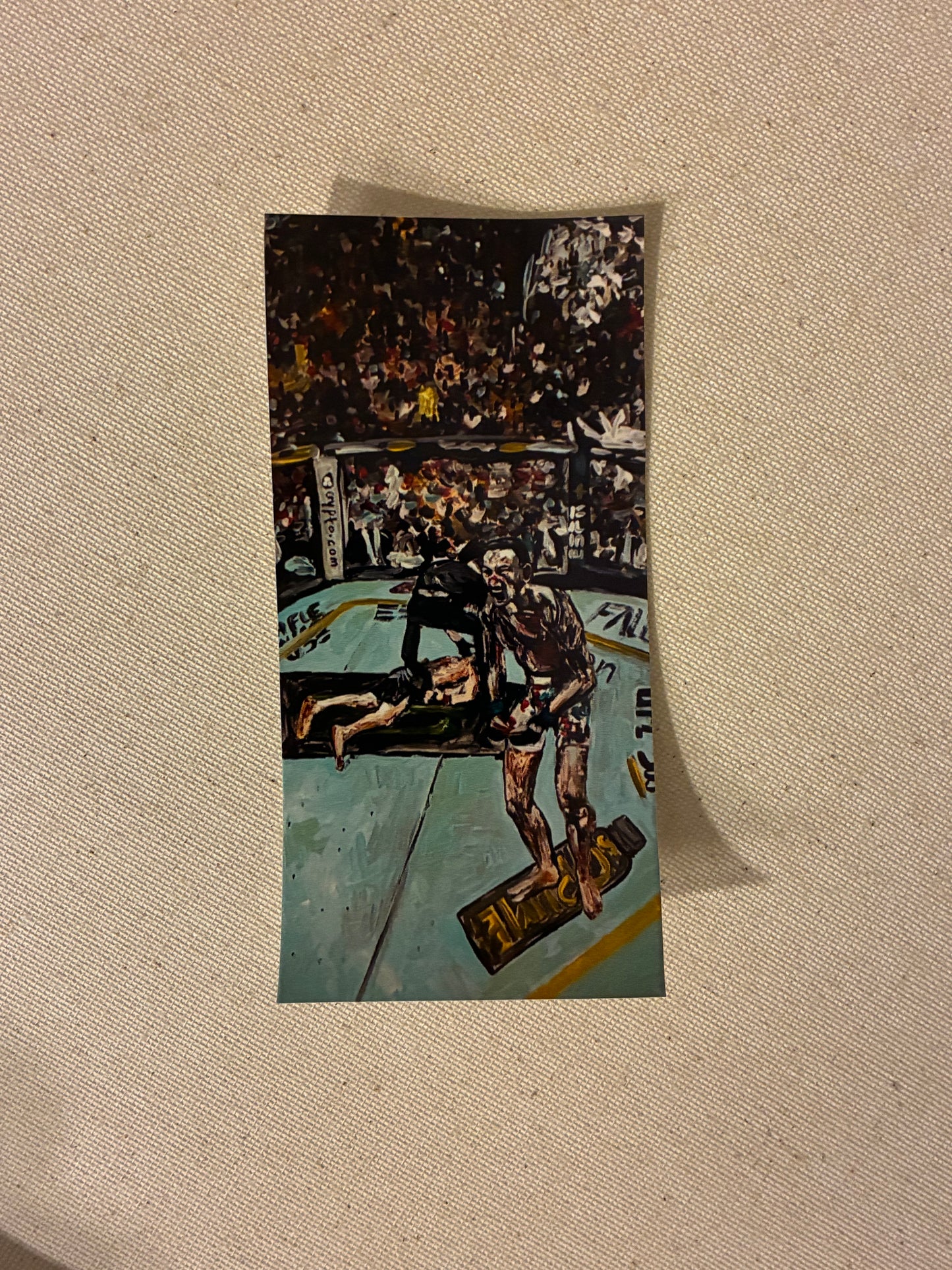 UFC 300 Max Holloway Justin Gaethje KO Original Art Sticker