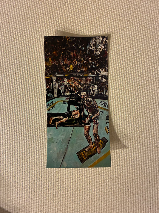 UFC 300 Max Holloway Justin Gaethje KO Original Art Sticker