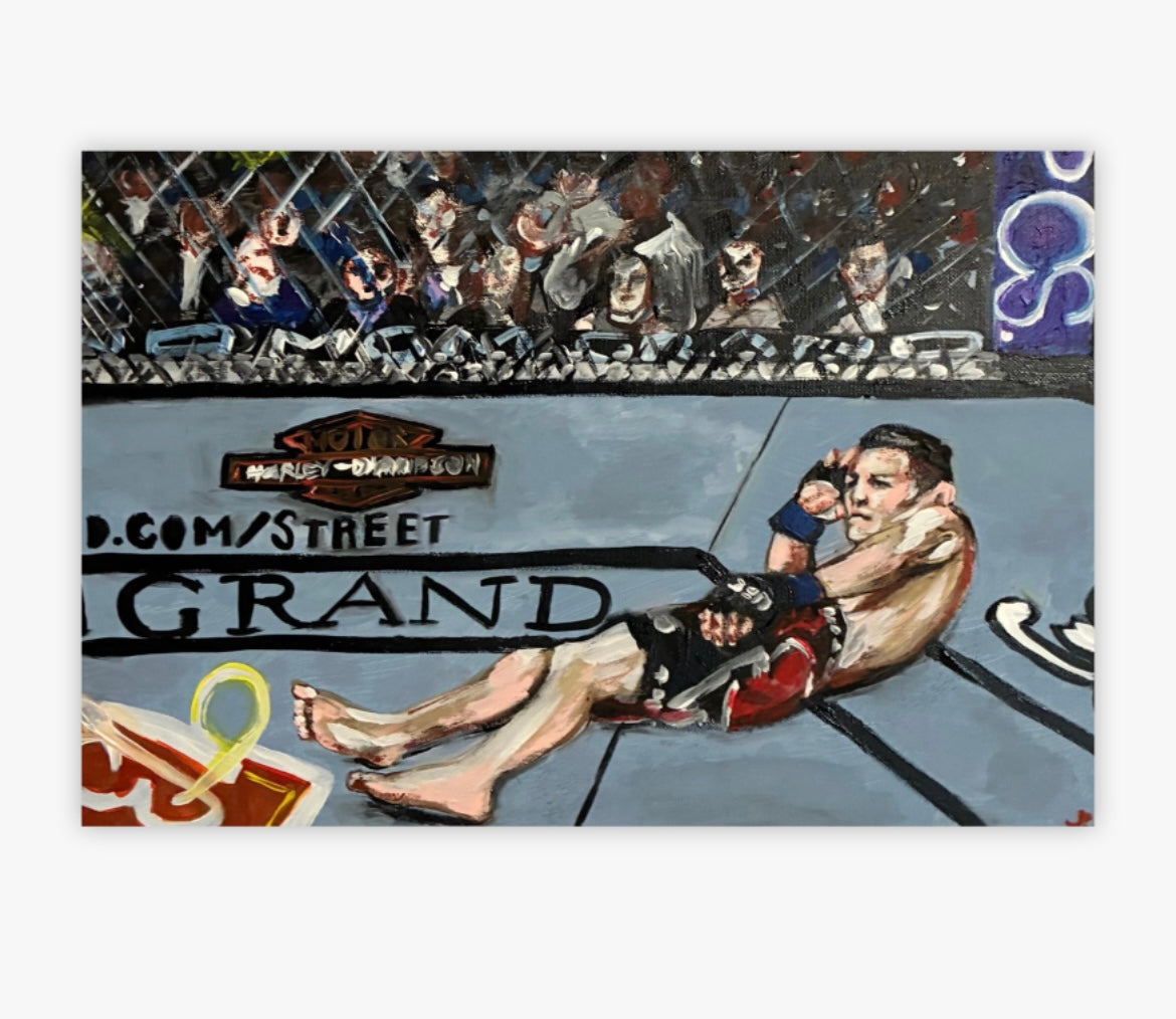 ‘Paint Me Like One of Your French Girls’ Nick Diaz Original Art Poster