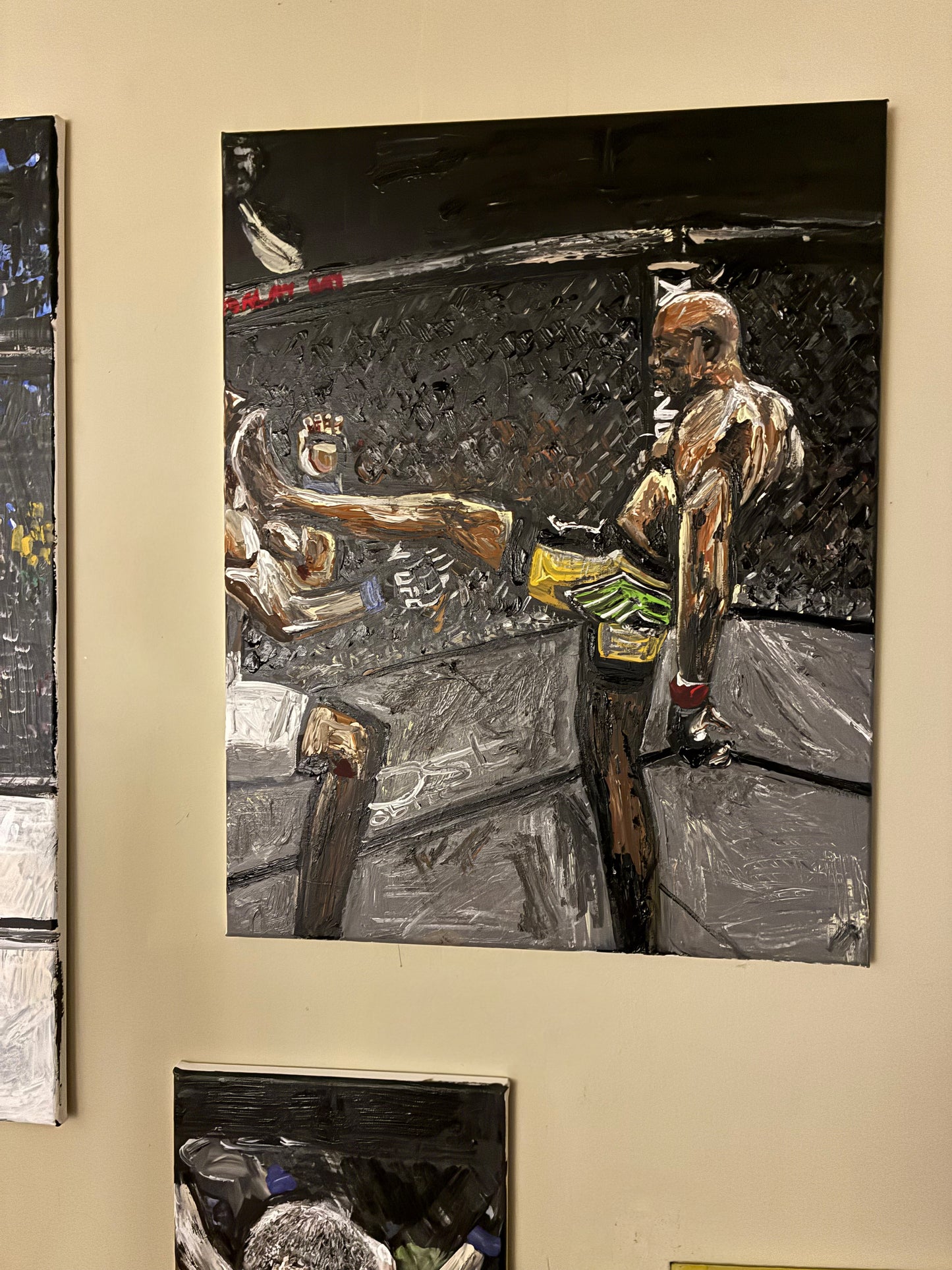 Spider Anderson Silva Original Art Portrait