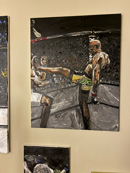 Spider Anderson Silva Original Art Portrait