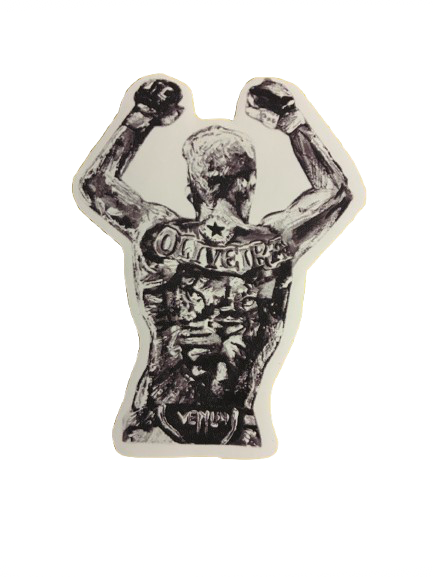 “Do Bronx” Charles Oliveira Backpiece Original Art Sticker