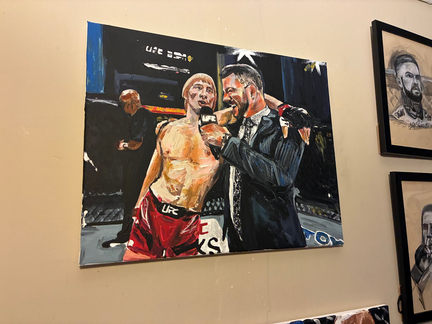 Paddy Pimblett ft Michael Bisping Original Art Portrait
