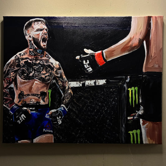 Cody Garbrandt vs Dominick Cruz UFC 207 Original Portrait Art