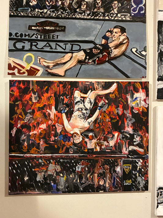 ‘Backflip Gaethje’ Justin Gaethje Original Art Portrait