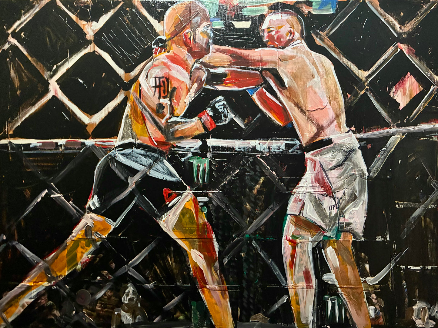 UFC 189 Lawler versus MacDonald Original Art Portrait