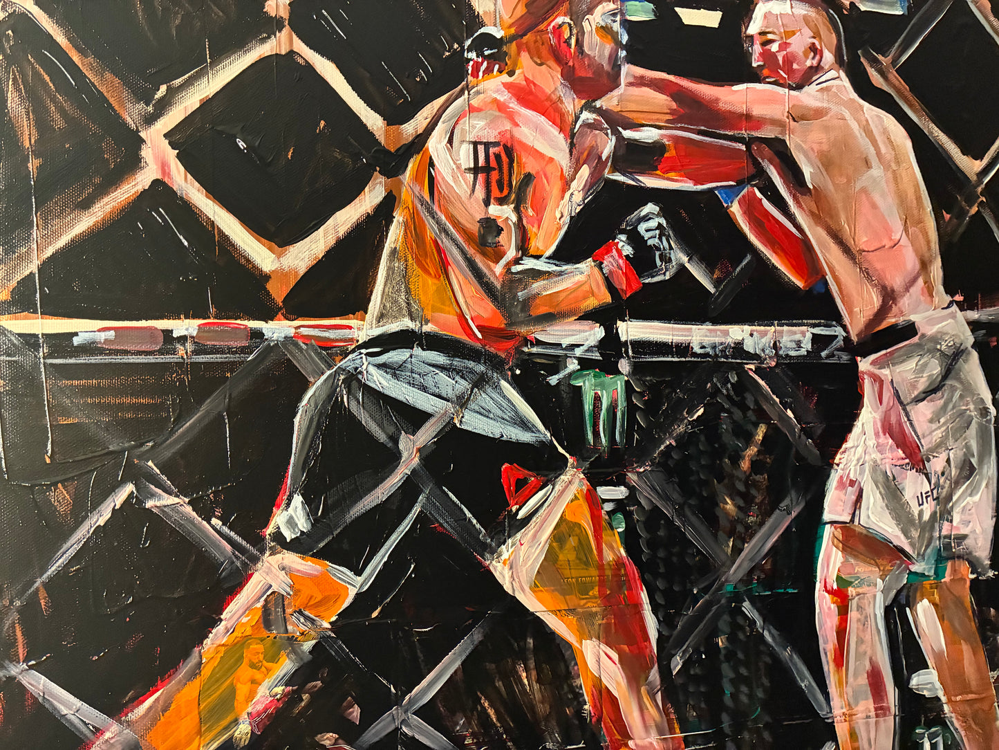 UFC 189 Lawler versus MacDonald Original Art Portrait