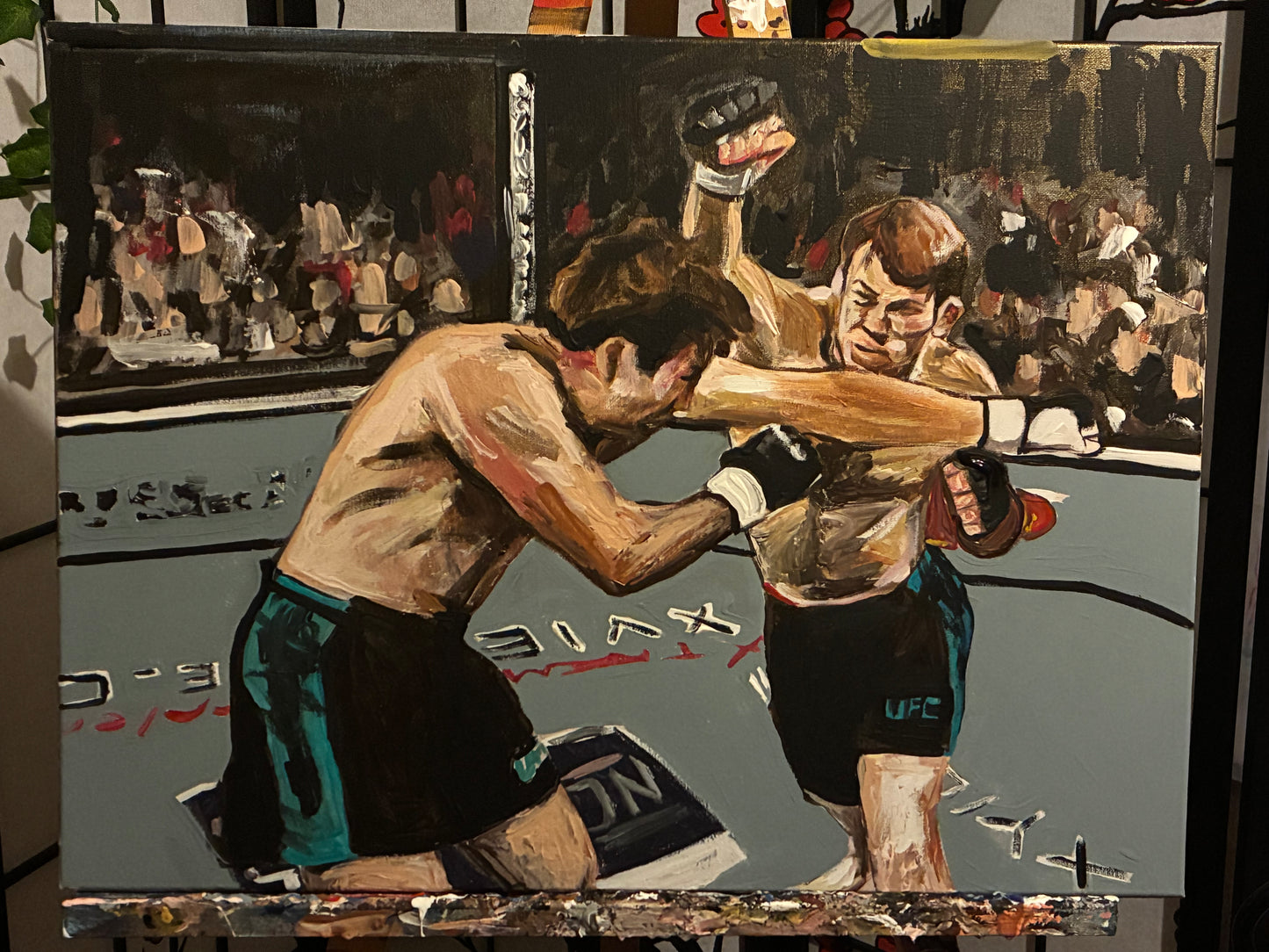 Forrest Griffin vs Stephan Bonnar Original Art Portrait
