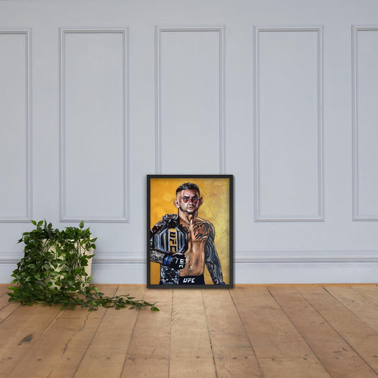Dustin the Diamond Poirier ufc mma Framed poster