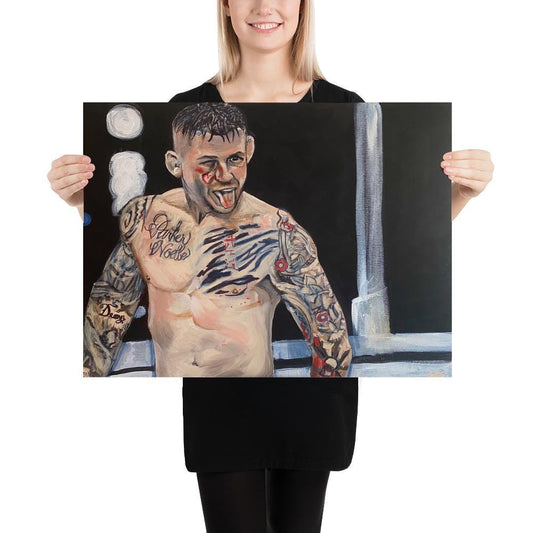 Dustin Poirier UFC mma acrylic portrait poster print